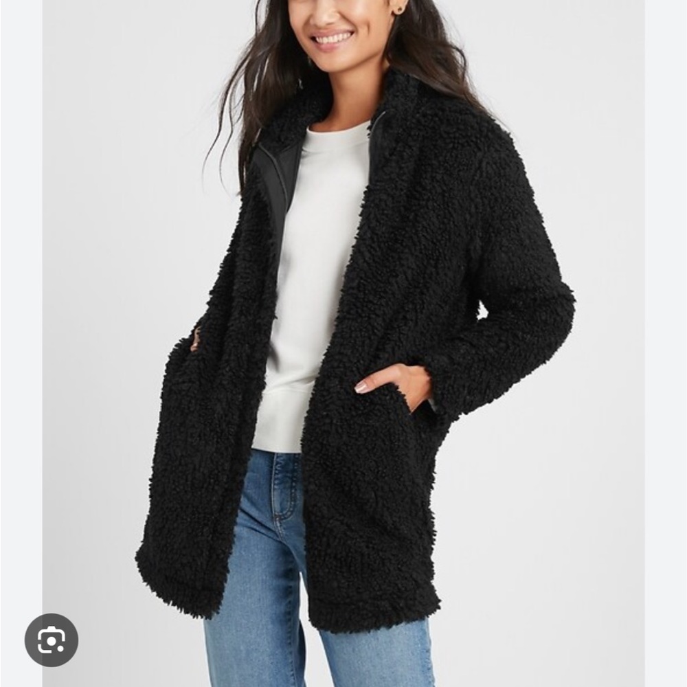 Banana Republic Black Teddy Jacket